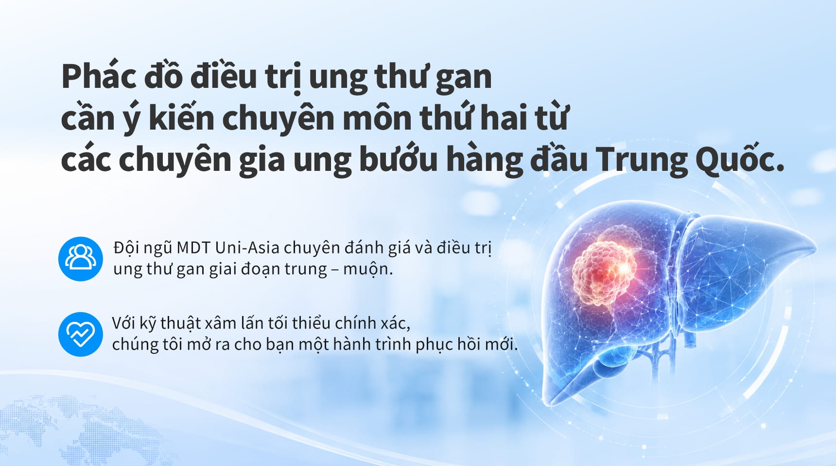 Phác đồ điều trị ung thư gan của bạn cần ý kiến thứ hai từ các chuyên gia ung bướu hàng đầu Trung Quốc
